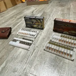 (2) Boxes Federal Premium 6.5 Creidmore Shells, and Leather Belt Bullet Holder