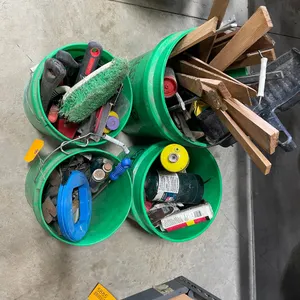 (4) Buckets of Various Shop Tools and Supplies