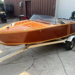 1954 14' Vintage Speed Liner Wooden Speedboat (No Title or Registration Card) (Bill of Sale Only)