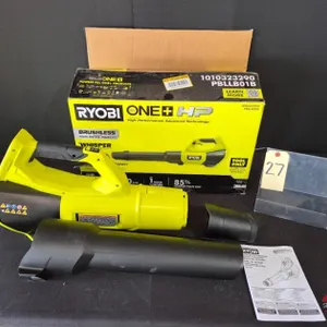 New Open Box Ryobi One+ HP 18V Brushless Cordless 130 MPH 510 CFM Leaf Blower (Tool Only) Model # PBLLB01B