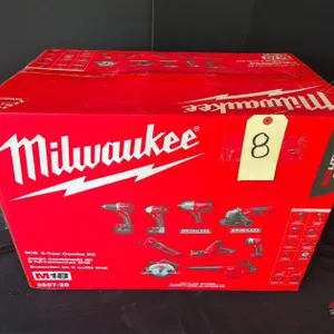 Brand New Milwaukee M18 Drill/Driver, Impact Driver, Impact Wrench, Multi Tool, Blower, Grinder, HACKZALL Saw, Circ Saw, Light Kit