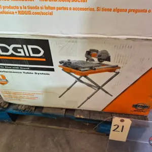 New Open Box RIDGID 9-Amp 7 in. Blade Corded Wet Tile Saw with StandModel # R4031S