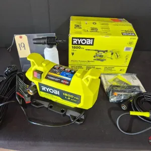 New Open Box RYOBI 1800 PSI 1.2 GPM Cold Water Corded Electric Pressure Washer Model # RY141803