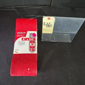 New 2pk DIABLO 4 in. x 24 in. 50-Grit Sanding Belts x 5pks Model # DCB424050S02G