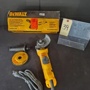 Used DEWALT 11 Amp Corded 4.5 in. Small Angle Grinder Model # DWE402W