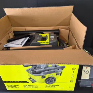New Open Box Ryobi One+ 18V 6 Gal. Wet Dry Vacuum (Tool Only) Model # PCL735B