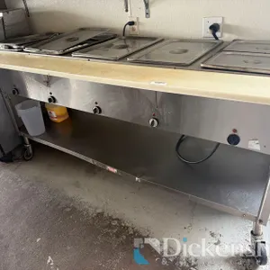 FIVE COMPARTMENT ELECTRIC STEAM TABLE / INSERTS