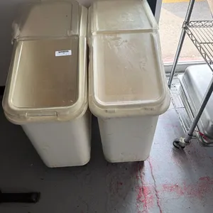 LOT OF (2) INGREDIENT BINS ON CASTERS