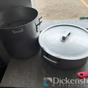 LOT OF (2) STOCK POTS