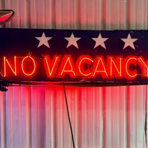 "KOOTENAY MOTEL" W/ "NO VACANCY DOUBLE SIDED NEON SIGNS