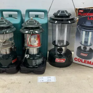Coleman Lanterns: (2) Lanterns w/Cases & Fluorescent Lantern w/Box