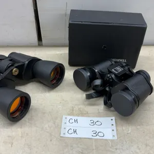 Binolux 10 x 50 Binoculars, Bushnell Insta-Focus Binoculars, & Bushnell Box