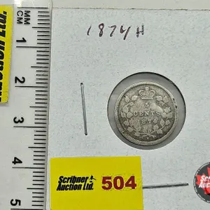 Canada Five Cent 1874H