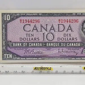 Canada $10 Bill 1954 "Birthday Note" : Beattie/Rasminsky #BV1944296