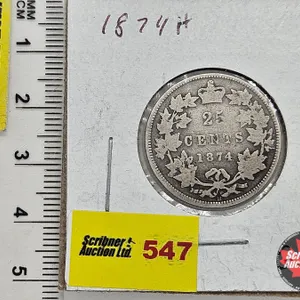Canada Twenty Five Cent 1874H