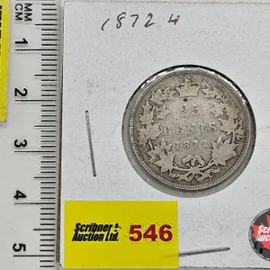 Canada Twenty Five Cent 1872H