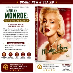 NEW DVD "MARILYN MONROE: THE FINAL DAYS" 2001