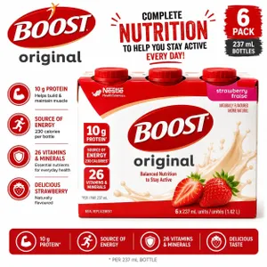 BOOST ORIGINAL STRAWBERRY 10G PROTEIN 6PK BB