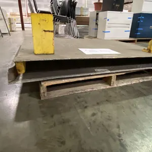 2 LARGE METAL TRAILER DOCK PLATES