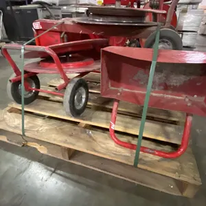 PALLET OF 3 METAL MOBILE BANDING/STRAPPING CARTS