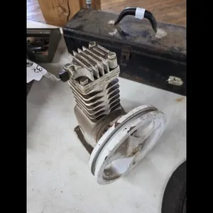 Vintage Air Compressor Pump Head with Pulley and T