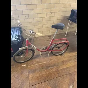 Vintage Bianchi Folding Bicycle Red