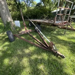 Shop Made Bumper Pull Round Bale Hauler