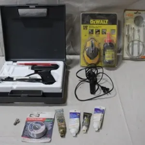 Soldering Gun, Chalkline Kit, Retrieval Set & More