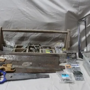 7 Various Saws, Nuts, Bolts & Hardware