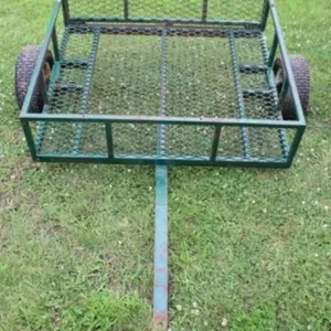 Steel Mesh 4' Tow-Behind Trailer w/Tailgate