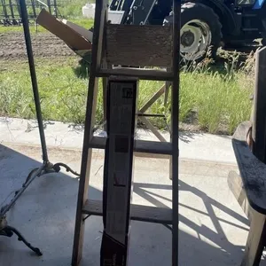 Wood 3 Step Ladder, Drawer Organizer & Mural