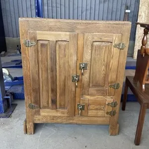 Antique 1/4 Cut Oak Ice Box