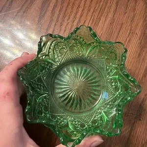 Compression pressed glass