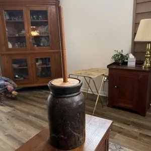 Antique butter churn