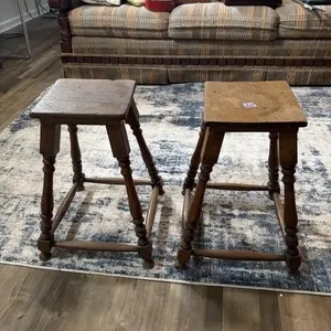 Two antique stools