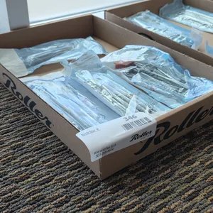 Tray of Periodontal Kits and Hygienist Scalers