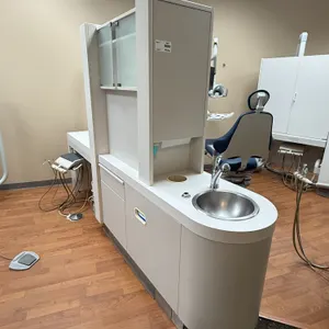 Dental Central Island Cabinet with A-dec Cascade 3072 Delivery System, Waste Bin and Hand Sink