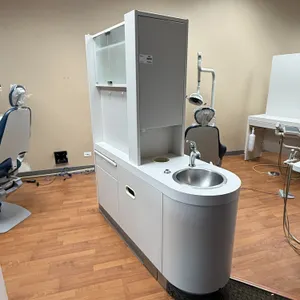 Dental Center Island Cabinet with Hand Sink and Storage