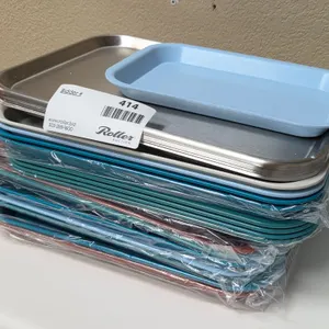 Assorted Metal and Plastic Trays