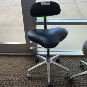 Patterson Saddle Stool with Backrest