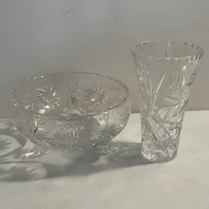 Bohemia Cut Crystal Decorative Pieces – 3 Pieces