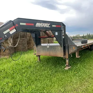 2015 MAXEY 30' TRIDEM GOOSENECK FLATDECK TRAILER