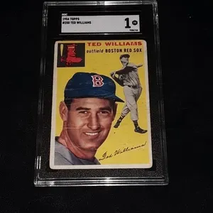 1954 Topps Red Williams SGC 1