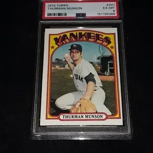 1972 Topps Thurman Munson PSA 6