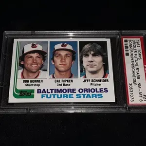 1982 Topps Cal Ripken RC PSA 8 Orioles