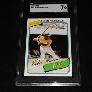 1980 Topps Rickey Henderson Rookie  SGC 7