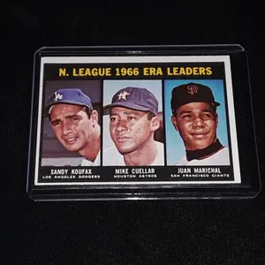 1967 Topps Koufax / Marichal / Cuellar