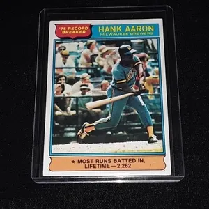 1976 Topps Hank Aaron Record Breaker