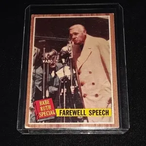 1962 Topps Babe Ruth Farewell Speech #144