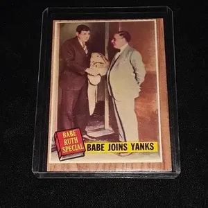 1962 Topps Babe Ruth Joins Yanks